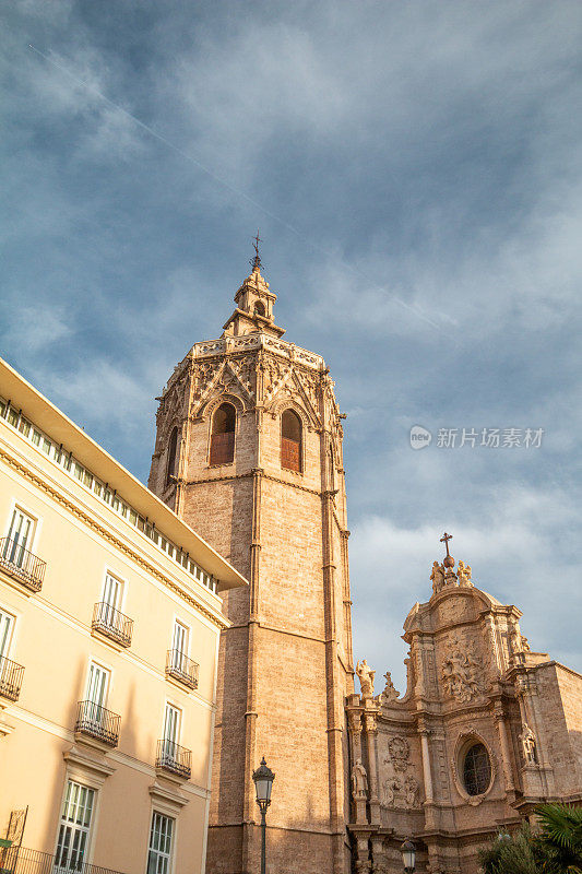 Metropolitan Cathedral–Basilica of the Assumption of Our Lady of Valencia on Plaça de l'Almoina in Valencia, Spain